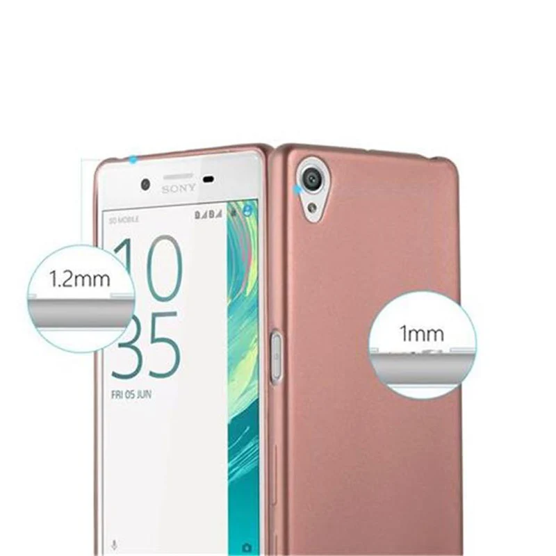 Cadorabo Hülle kompatibel mit Sony Xperia X Schutzhülle aus flexiblem TPU Silikon