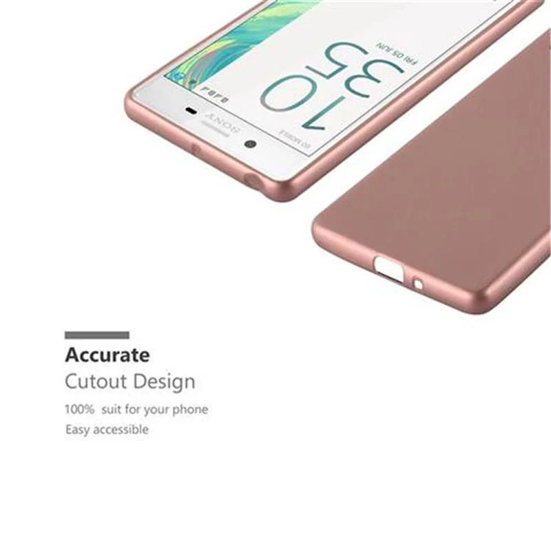 Cadorabo Hülle kompatibel mit Sony Xperia X Schutzhülle aus flexiblem TPU Silikon