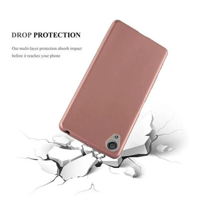 Cadorabo Hülle kompatibel mit Sony Xperia X Schutzhülle aus flexiblem TPU Silikon