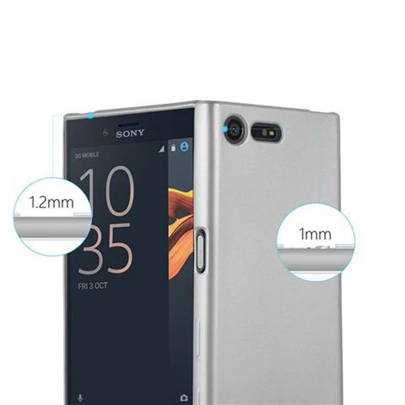 Cadorabo Hülle kompatibel mit Sony Xperia X COMPACT Schutzhülle aus flexiblem TPU Silikon