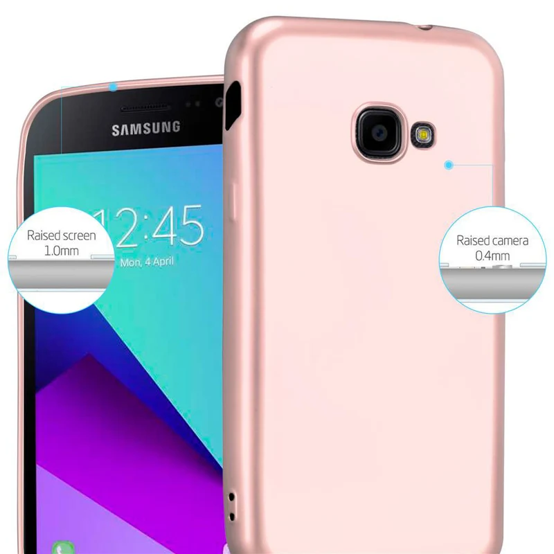 Cadorabo Hülle kompatibel mit Samsung Galaxy XCover 4 / XCover 4s Schutzhülle aus flexiblem TPU Silikon