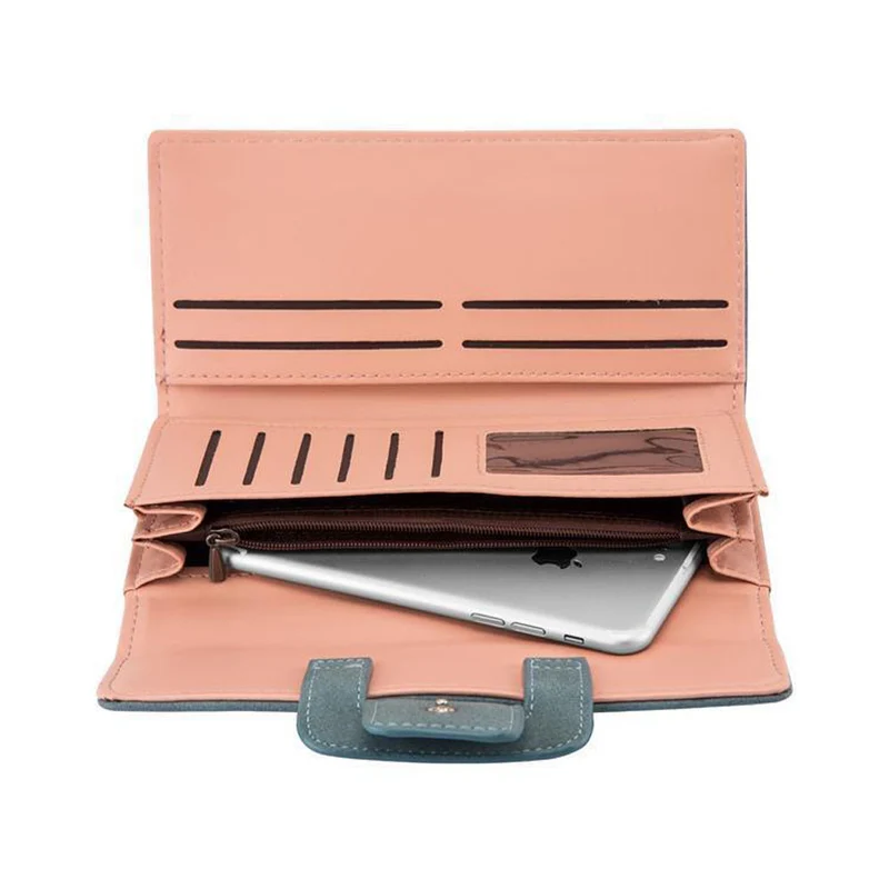 Cadorabo Universal 2-in-1 Geldbeutel in Wildleder-Optik mit Smartphone Fach, 10 Kartenfächern, 2 Fächer für Geldscheine und Druckknopf