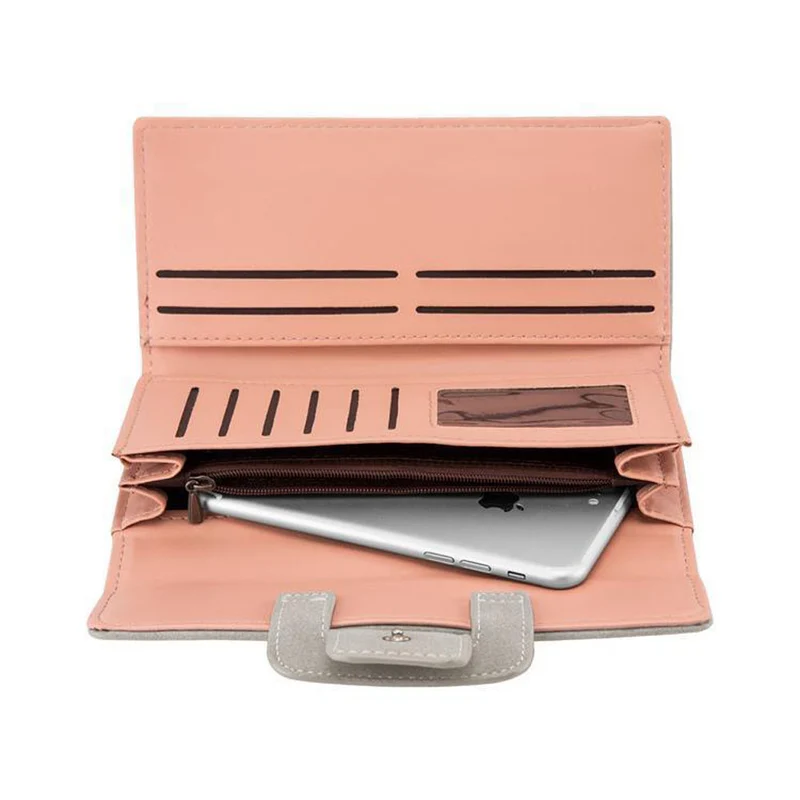 Cadorabo Universal 2-in-1 Geldbeutel in Wildleder-Optik mit Smartphone Fach, 10 Kartenfächern, 2 Fächer für Geldscheine und Druckknopf
