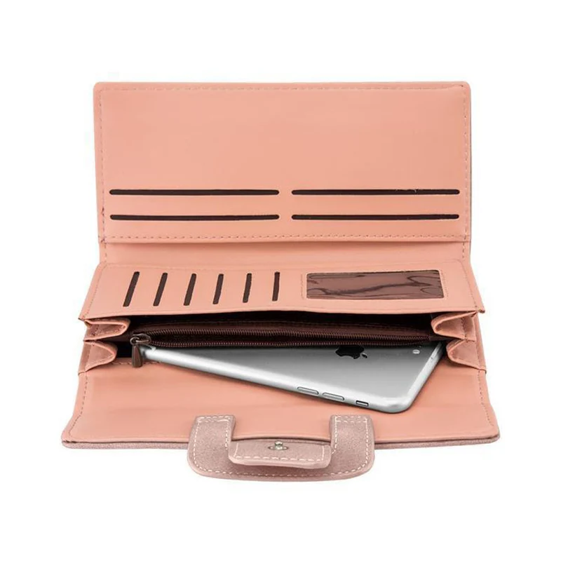 Cadorabo Universal 2-in-1 Geldbeutel in Wildleder-Optik mit Smartphone Fach, 10 Kartenfächern, 2 Fächer für Geldscheine und Druckknopf