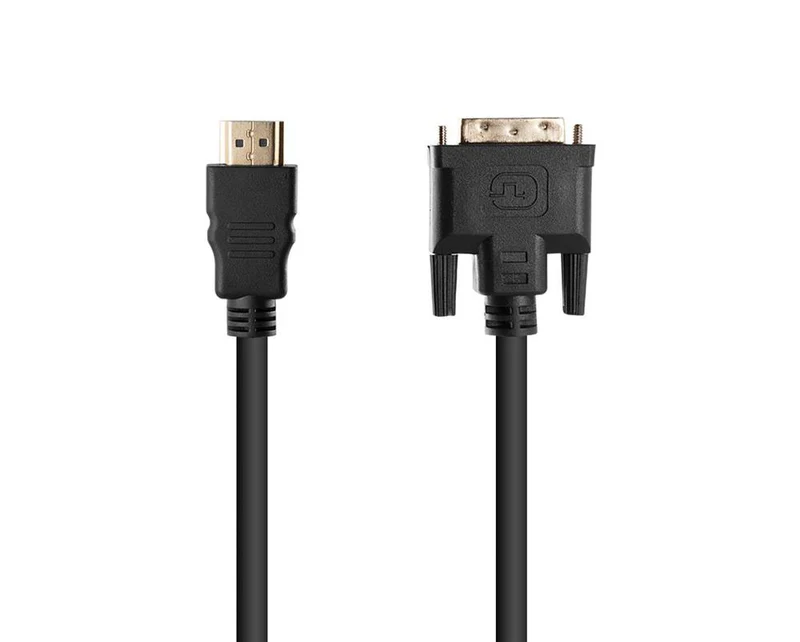 Cadorabo HQ HDMI zu DVI Kabel High Speed - 3D Ready - HDMI auf DVI Adapterkabel mit Vergoldeten Anschlüssen