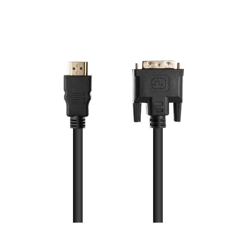 Cadorabo HQ HDMI zu DVI Kabel High Speed - 3D Ready - HDMI auf DVI Adapterkabel mit Vergoldeten Anschlüssen