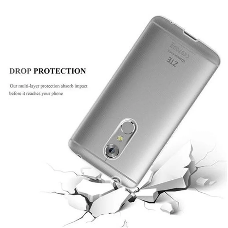 Cadorabo Hülle kompatibel mit ZTE Axon 7 Schutzhülle aus flexiblem TPU Silikon