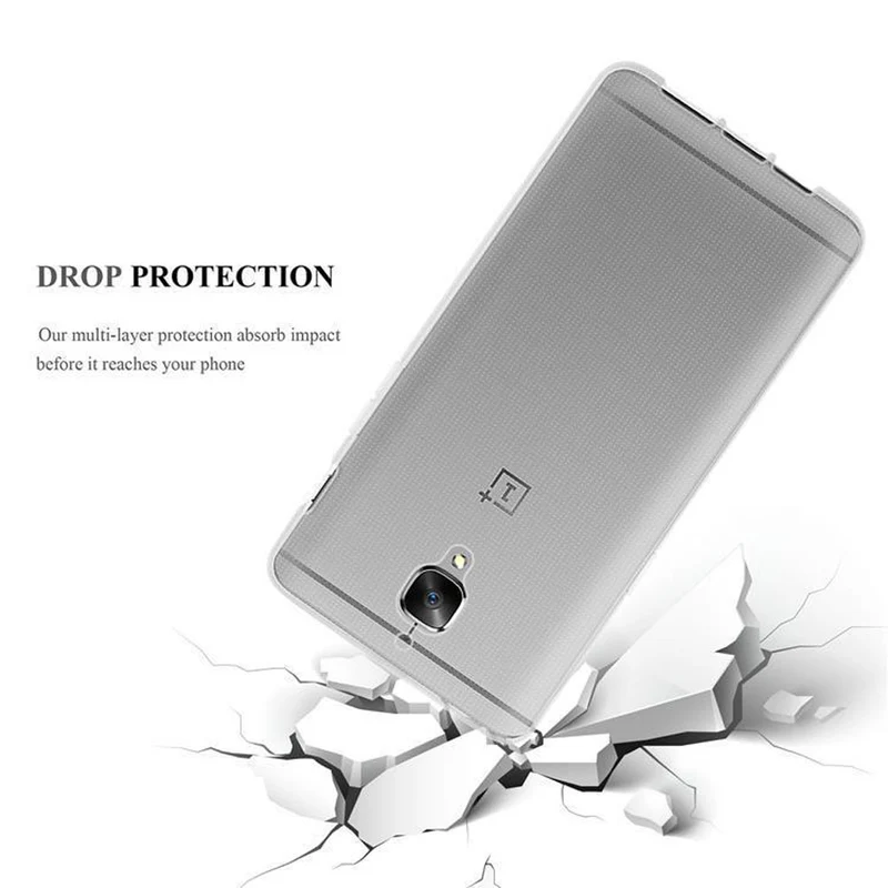 Cadorabo Hülle kompatibel mit OnePlus 3 / 3T Schutzhülle aus flexiblem TPU Silikon