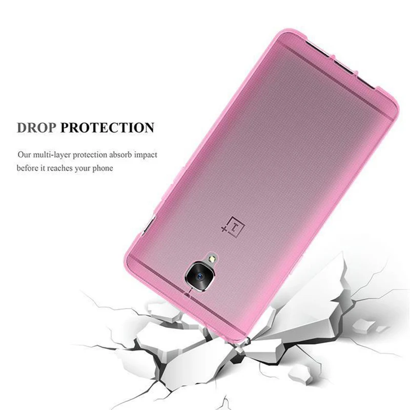 Cadorabo Hülle kompatibel mit OnePlus 3 / 3T Schutzhülle aus flexiblem TPU Silikon