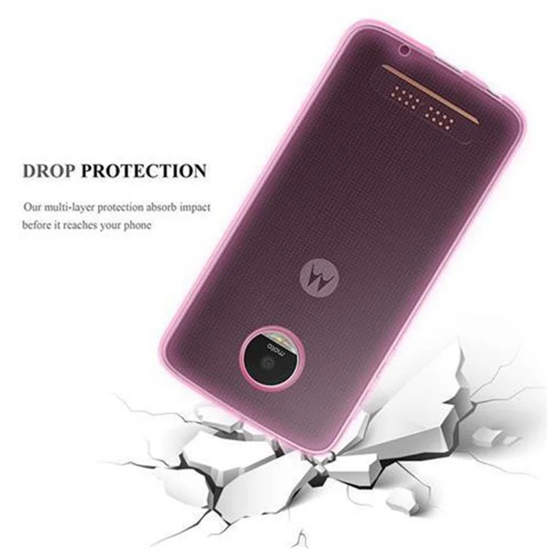 Cadorabo Hülle kompatibel mit Motorola MOTO X PLAY Schutzhülle aus flexiblem TPU Silikon