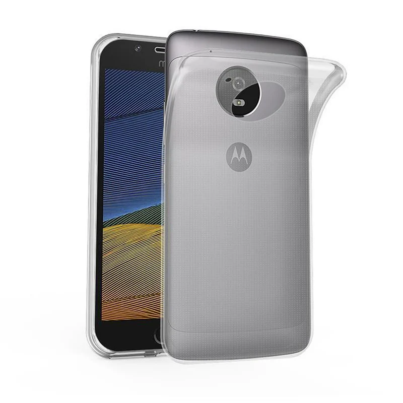 Cadorabo Hülle kompatibel mit Motorola MOTO G5 Schutzhülle aus flexiblem TPU Silikon