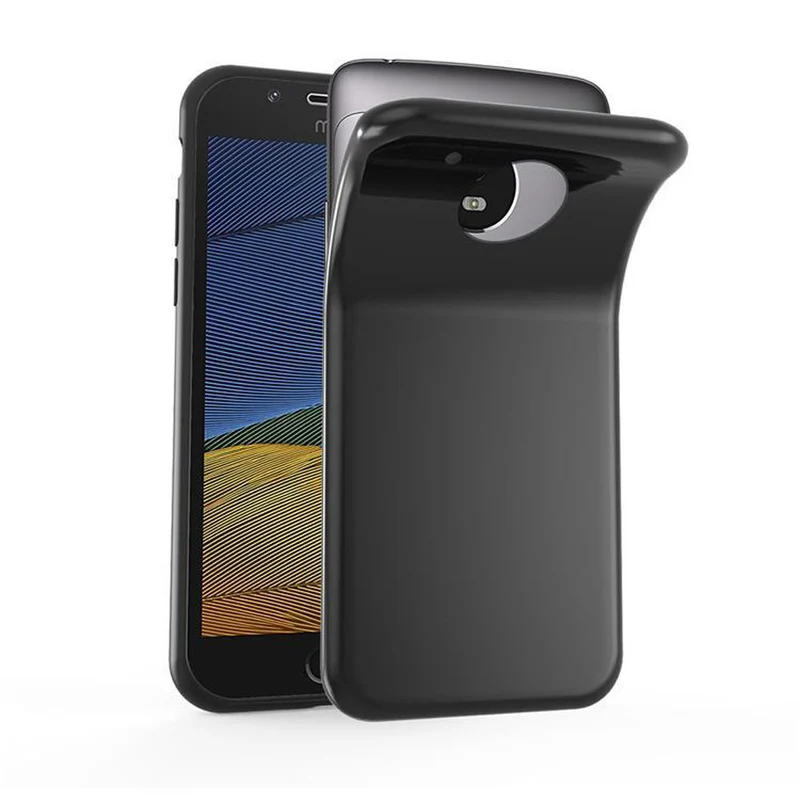 Cadorabo Hülle kompatibel mit Motorola MOTO G5 Schutzhülle aus flexiblem TPU Silikon