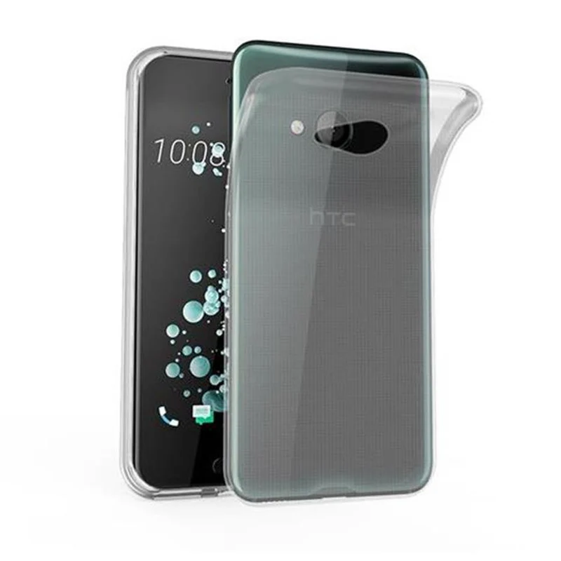 Cadorabo Hülle kompatibel mit HTC U PLAY Schutzhülle aus flexiblem TPU Silikon