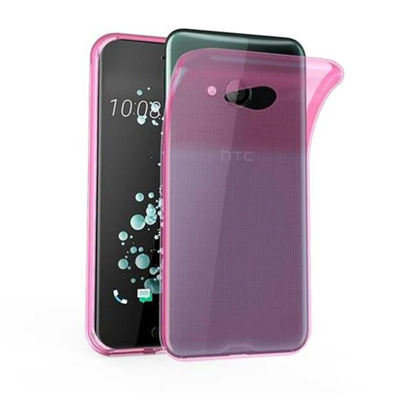 Cadorabo Hülle kompatibel mit HTC U PLAY Schutzhülle aus flexiblem TPU Silikon