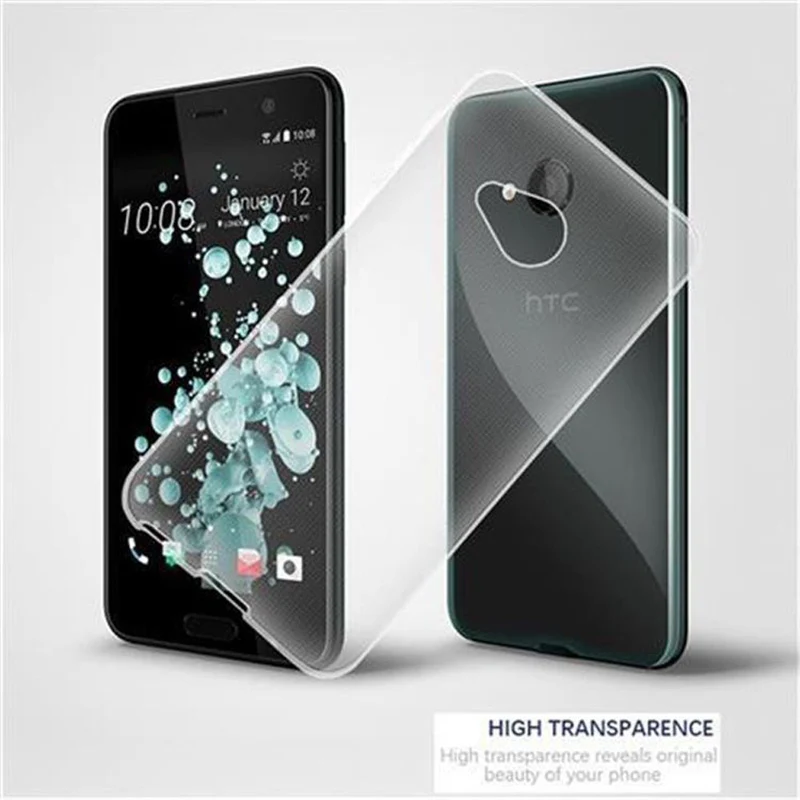 Cadorabo Hülle kompatibel mit HTC U PLAY Schutzhülle aus flexiblem TPU Silikon