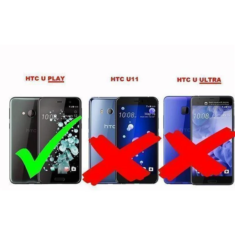 Cadorabo Hülle kompatibel mit HTC U PLAY Schutzhülle aus flexiblem TPU Silikon