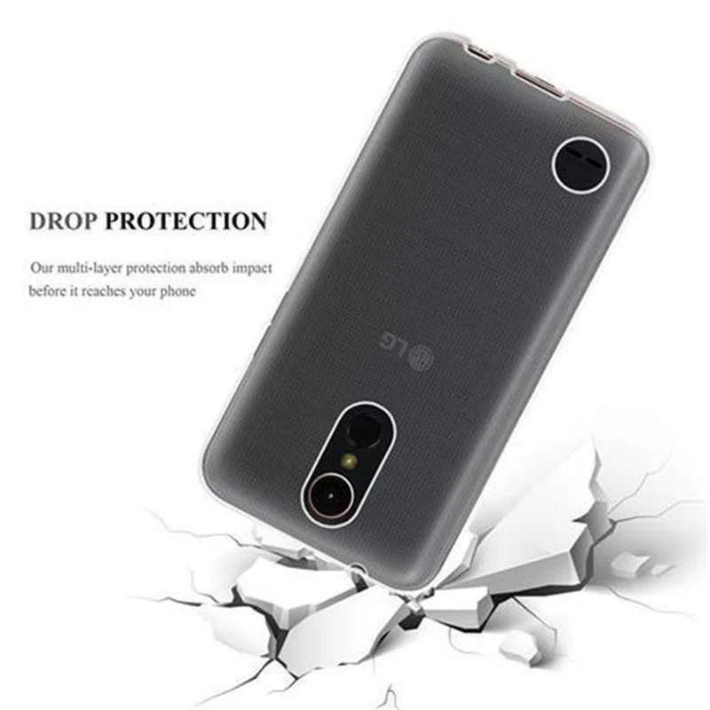 Cadorabo Hülle kompatibel mit LG K10 2017 Schutzhülle aus flexiblem TPU Silikon
