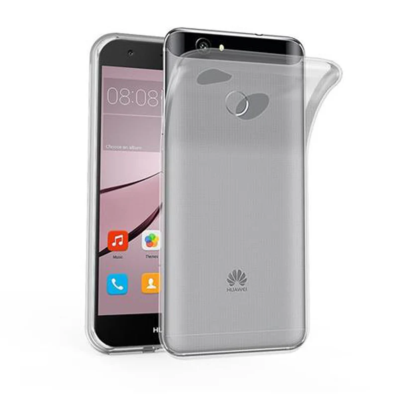 Cadorabo Hülle kompatibel mit Huawei NOVA Schutzhülle aus flexiblem TPU Silikon