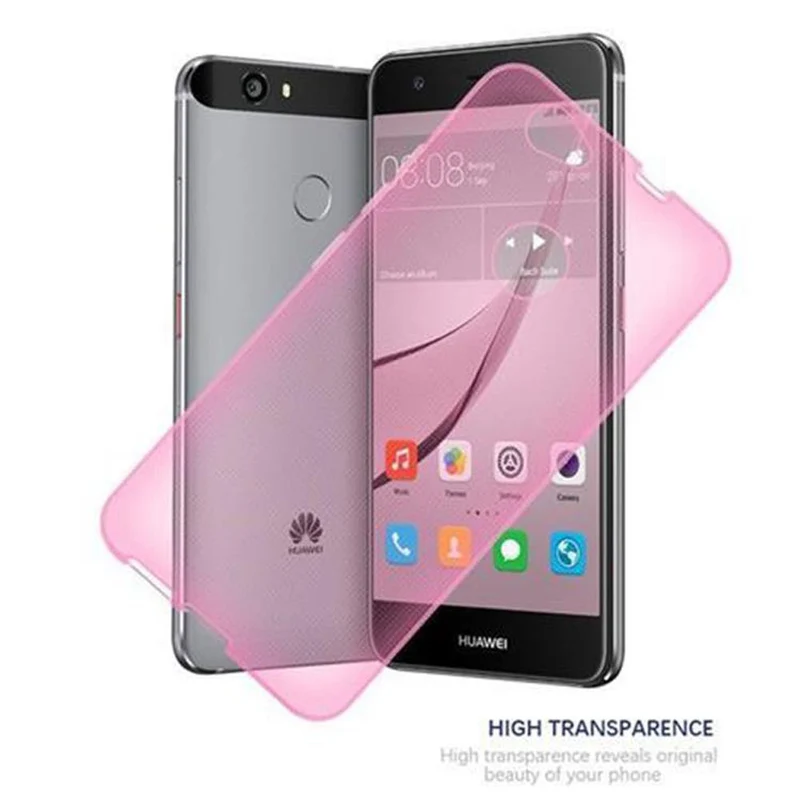 Cadorabo Hülle kompatibel mit Huawei NOVA Schutzhülle aus flexiblem TPU Silikon