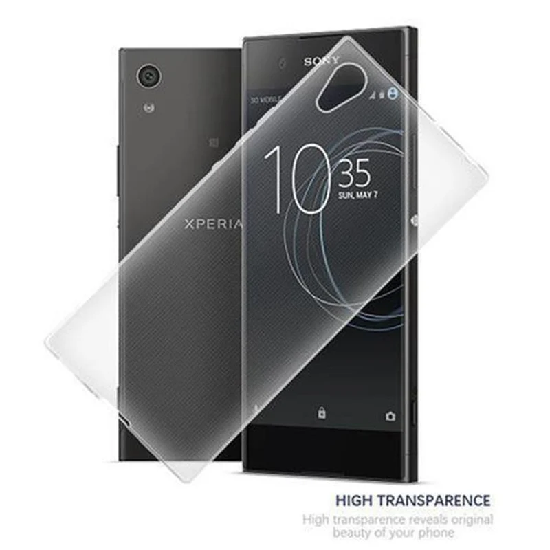 Cadorabo Hülle kompatibel mit Sony Xperia XA1 Schutzhülle aus flexiblem TPU Silikon