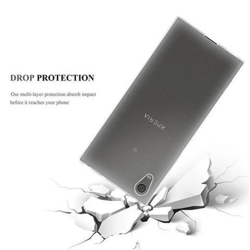 Cadorabo Hülle kompatibel mit Sony Xperia XA1 Schutzhülle aus flexiblem TPU Silikon