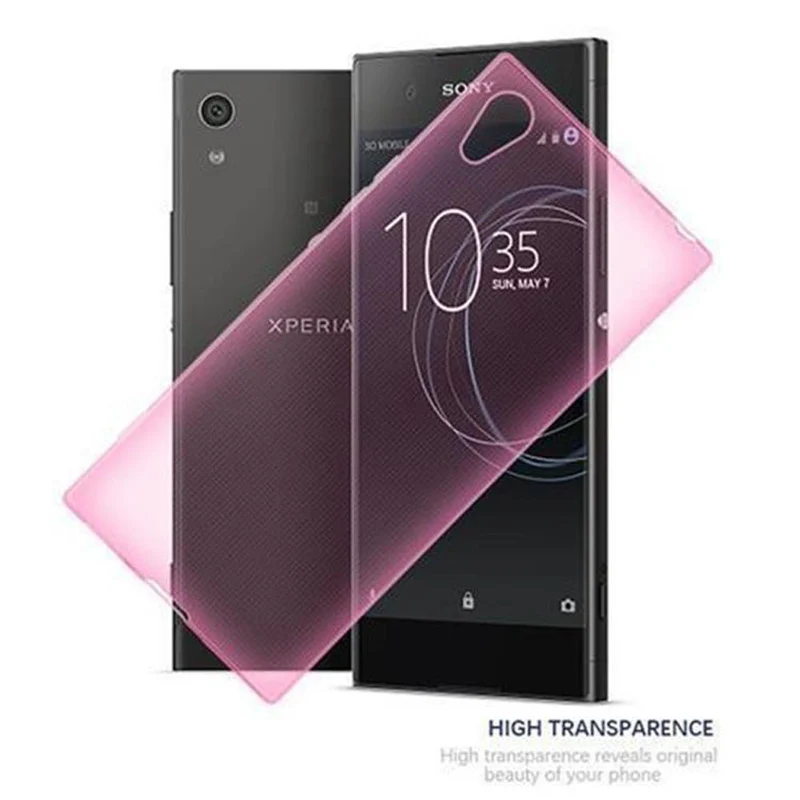 Cadorabo Hülle kompatibel mit Sony Xperia XA1 Schutzhülle aus flexiblem TPU Silikon