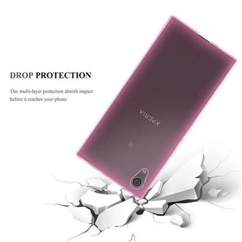 Cadorabo Hülle kompatibel mit Sony Xperia XA1 ULTRA Schutzhülle aus flexiblem TPU Silikon