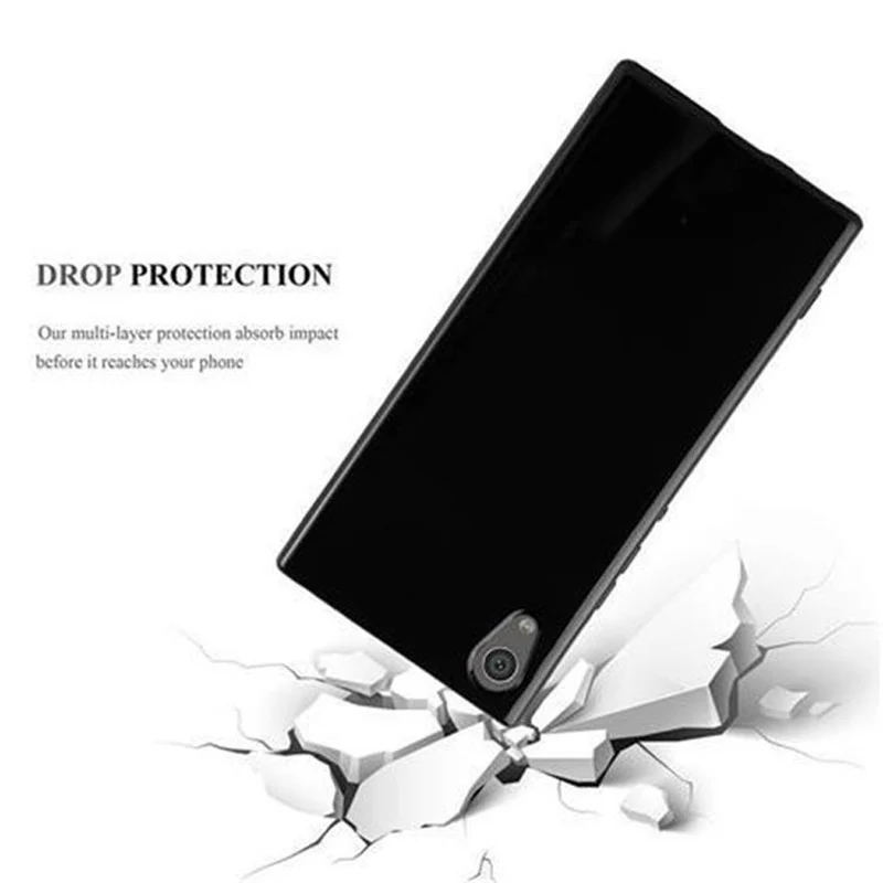 Cadorabo Hülle kompatibel mit Sony Xperia XA1 ULTRA Schutzhülle aus flexiblem TPU Silikon