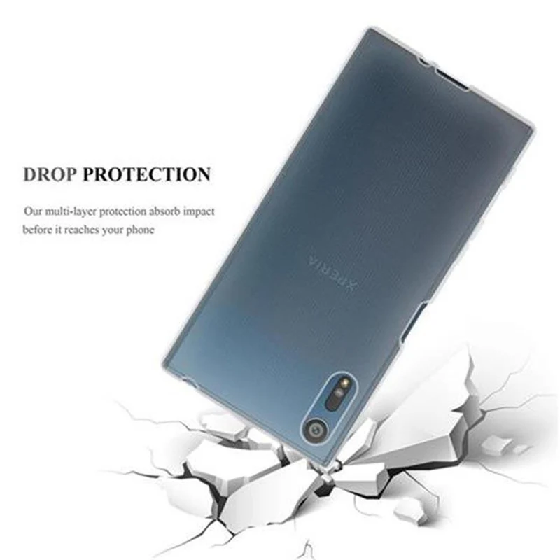 Cadorabo Hülle kompatibel mit Sony Xperia XZ / XZs Schutzhülle aus flexiblem TPU Silikon