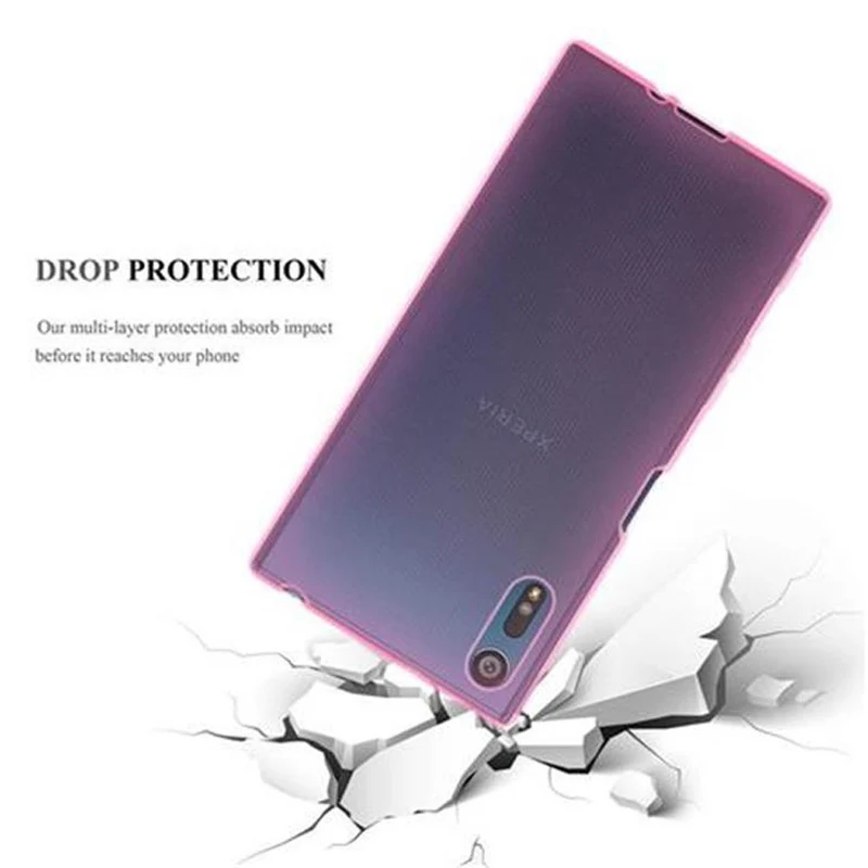 Cadorabo Hülle kompatibel mit Sony Xperia XZ / XZs Schutzhülle aus flexiblem TPU Silikon