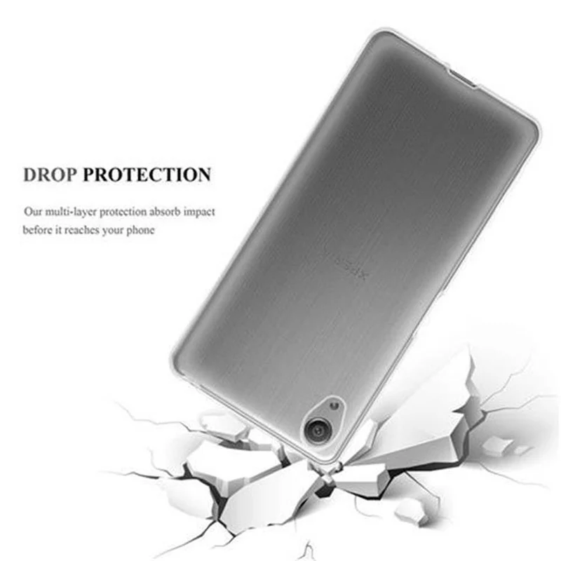 Cadorabo Hülle kompatibel mit Sony Xperia X Schutzhülle aus flexiblem TPU Silikon