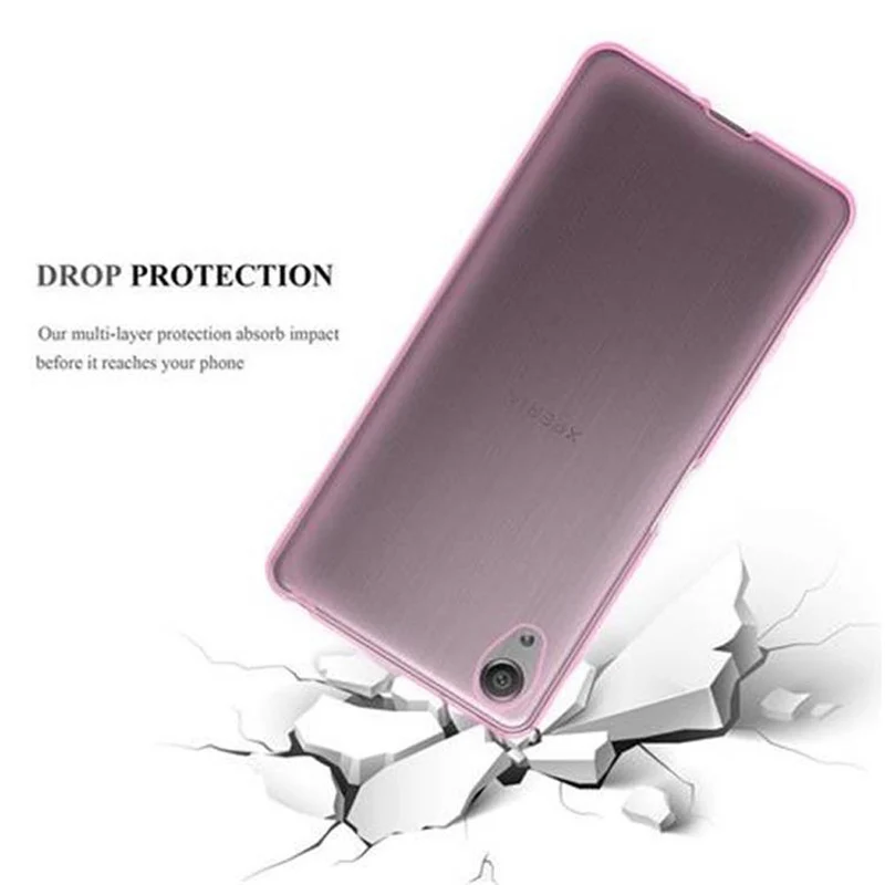 Cadorabo Hülle kompatibel mit Sony Xperia X Schutzhülle aus flexiblem TPU Silikon