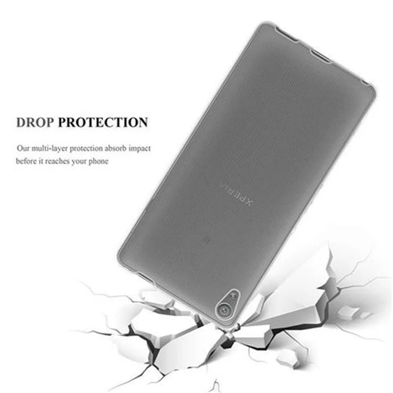 Cadorabo Hülle kompatibel mit Sony Xperia XA Schutzhülle aus flexiblem TPU Silikon