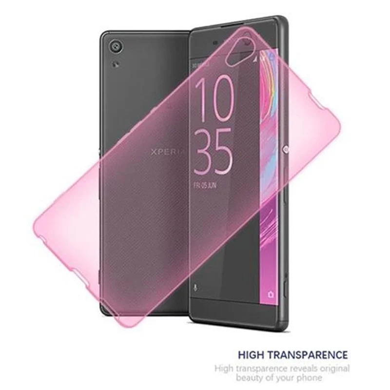 Cadorabo Hülle kompatibel mit Sony Xperia XA Schutzhülle aus flexiblem TPU Silikon