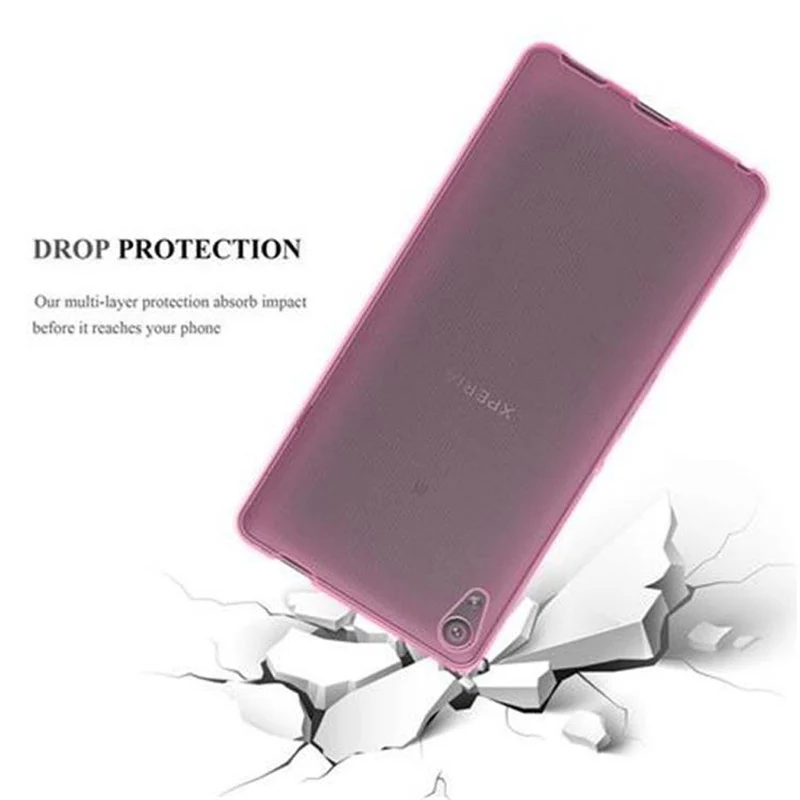 Cadorabo Hülle kompatibel mit Sony Xperia XA Schutzhülle aus flexiblem TPU Silikon