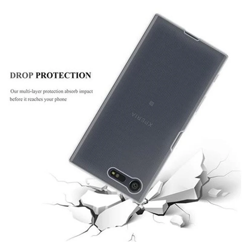 Cadorabo Hülle kompatibel mit Sony Xperia X COMPACT Schutzhülle aus flexiblem TPU Silikon