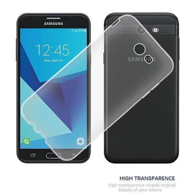 Cadorabo Hülle kompatibel mit Samsung Galaxy J7 2017 US Version Schutzhülle aus flexiblem TPU Silikon