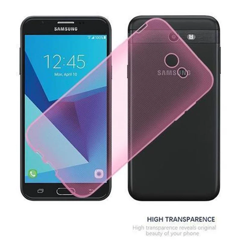 Cadorabo Hülle kompatibel mit Samsung Galaxy J7 2017 US Version Schutzhülle aus flexiblem TPU Silikon