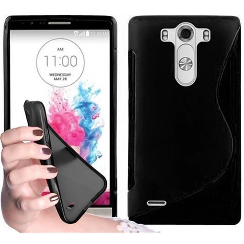 Cadorabo Hülle kompatibel mit LG G3 Schutzhülle aus flexiblem TPU Silikon