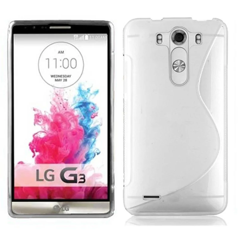 Cadorabo Hülle kompatibel mit LG G3 Schutzhülle aus flexiblem TPU Silikon