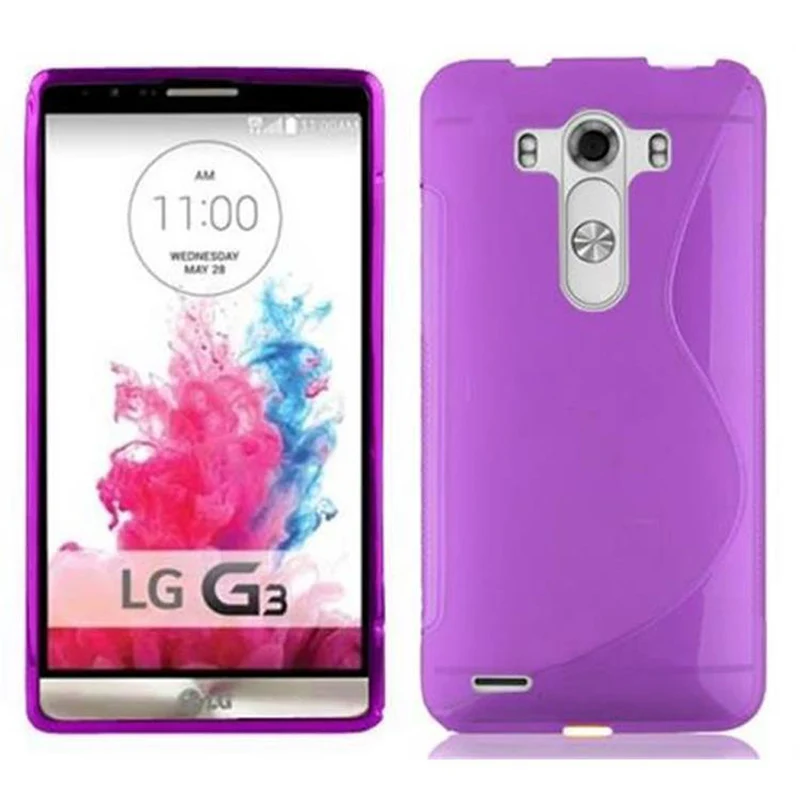 Cadorabo Hülle kompatibel mit LG G3 Schutzhülle aus flexiblem TPU Silikon