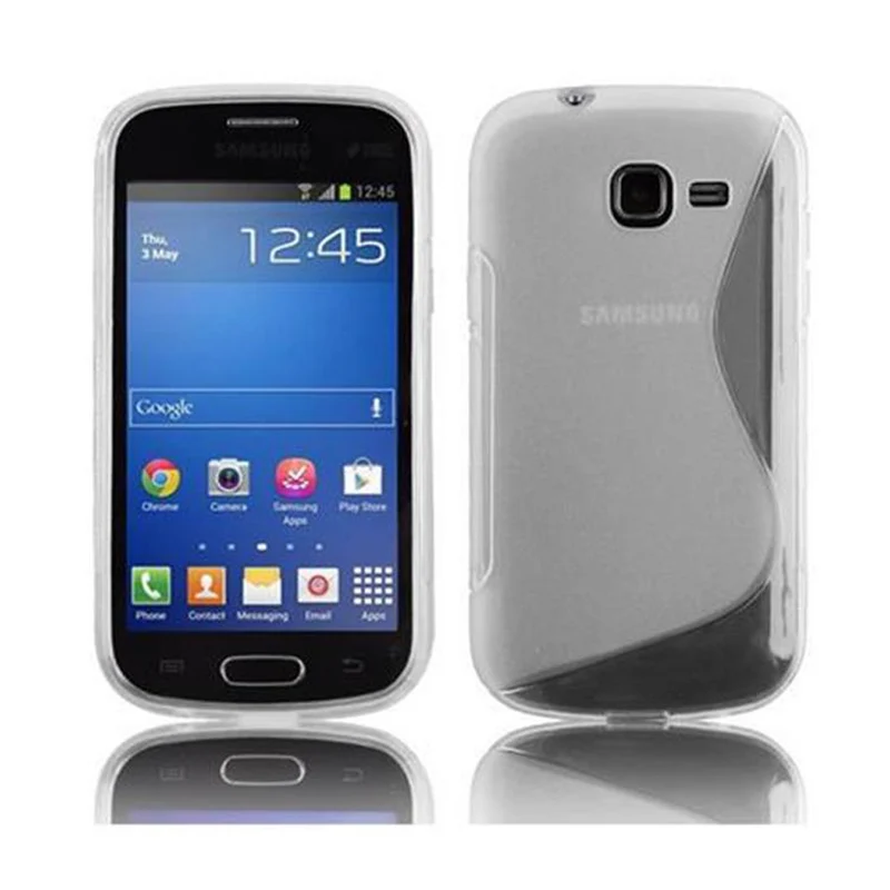 Cadorabo Hülle kompatibel mit Samsung Galaxy TREND LITE Schutzhülle aus flexiblem TPU Silikon