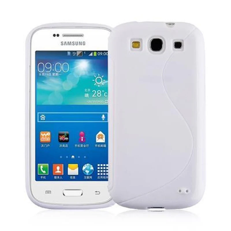 Cadorabo Hülle kompatibel mit Samsung Galaxy TREND 3 Schutzhülle aus flexiblem TPU Silikon