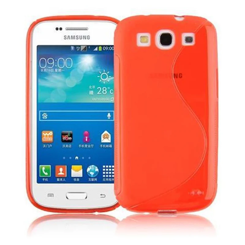Cadorabo Hülle kompatibel mit Samsung Galaxy TREND 3 Schutzhülle aus flexiblem TPU Silikon