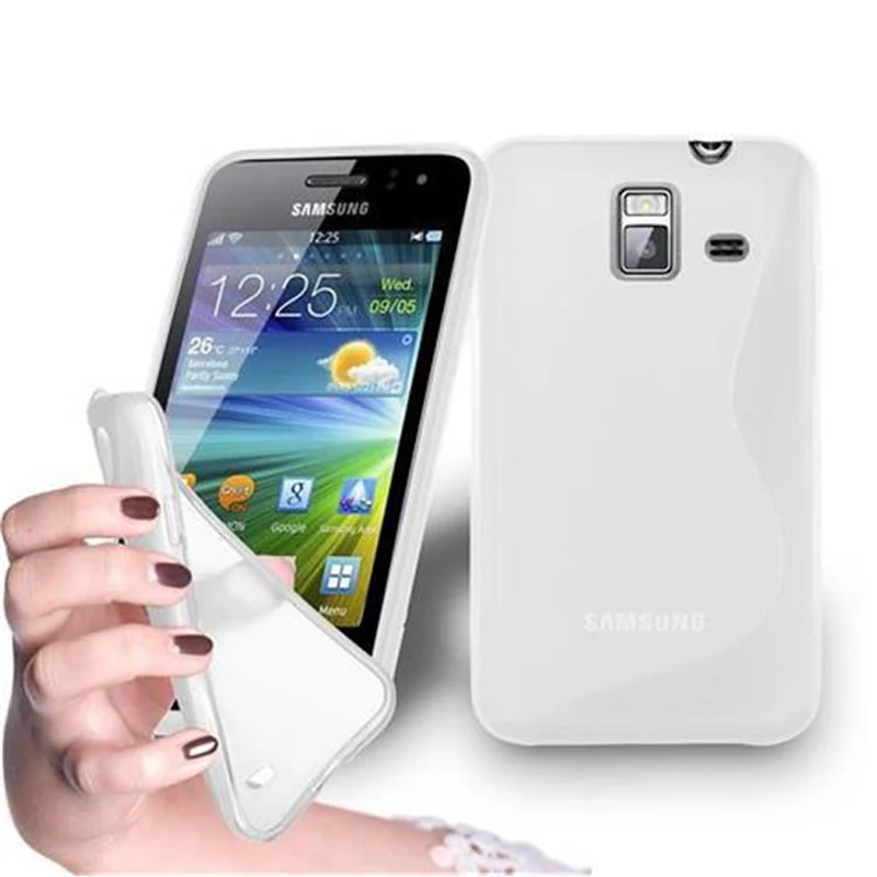 Cadorabo Hülle kompatibel mit Samsung Galaxy WAVE Y Schutzhülle aus flexiblem TPU Silikon