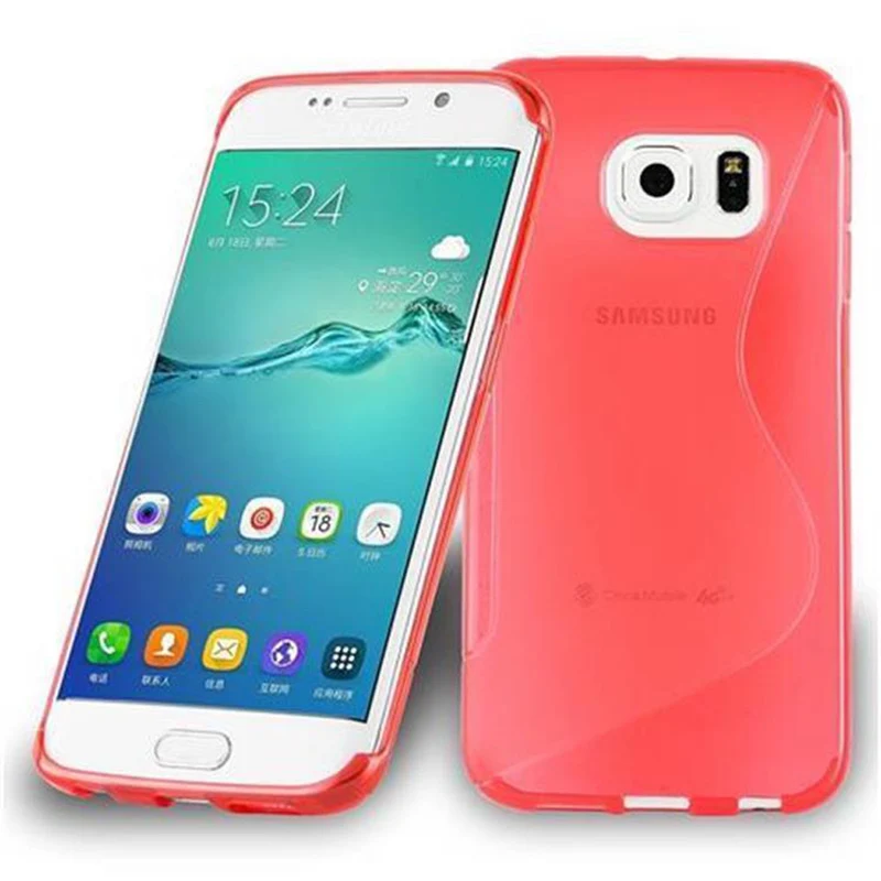 Cadorabo Hülle kompatibel mit Samsung Galaxy S6 EDGE PLUS Schutzhülle aus flexiblem TPU Silikon