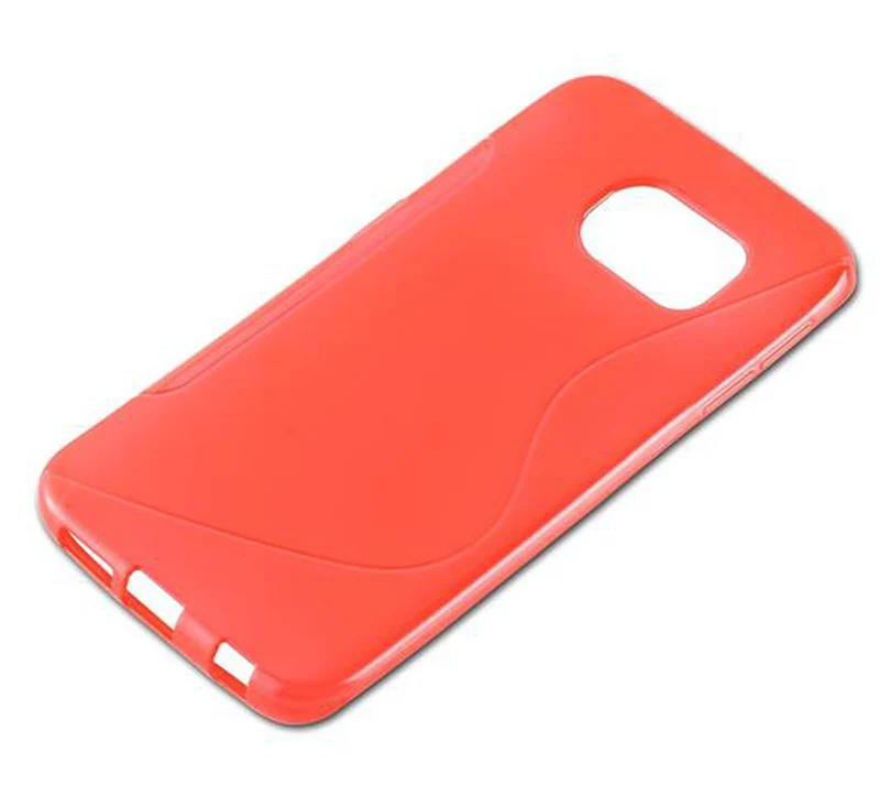 Cadorabo Hülle kompatibel mit Samsung Galaxy S6 EDGE PLUS Schutzhülle aus flexiblem TPU Silikon