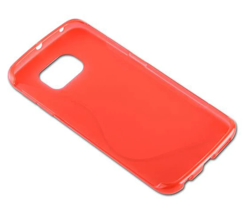 Cadorabo Hülle kompatibel mit Samsung Galaxy S6 EDGE Schutzhülle aus flexiblem TPU Silikon