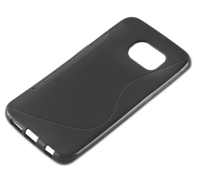 Cadorabo Hülle kompatibel mit Samsung Galaxy S6 EDGE Schutzhülle aus flexiblem TPU Silikon