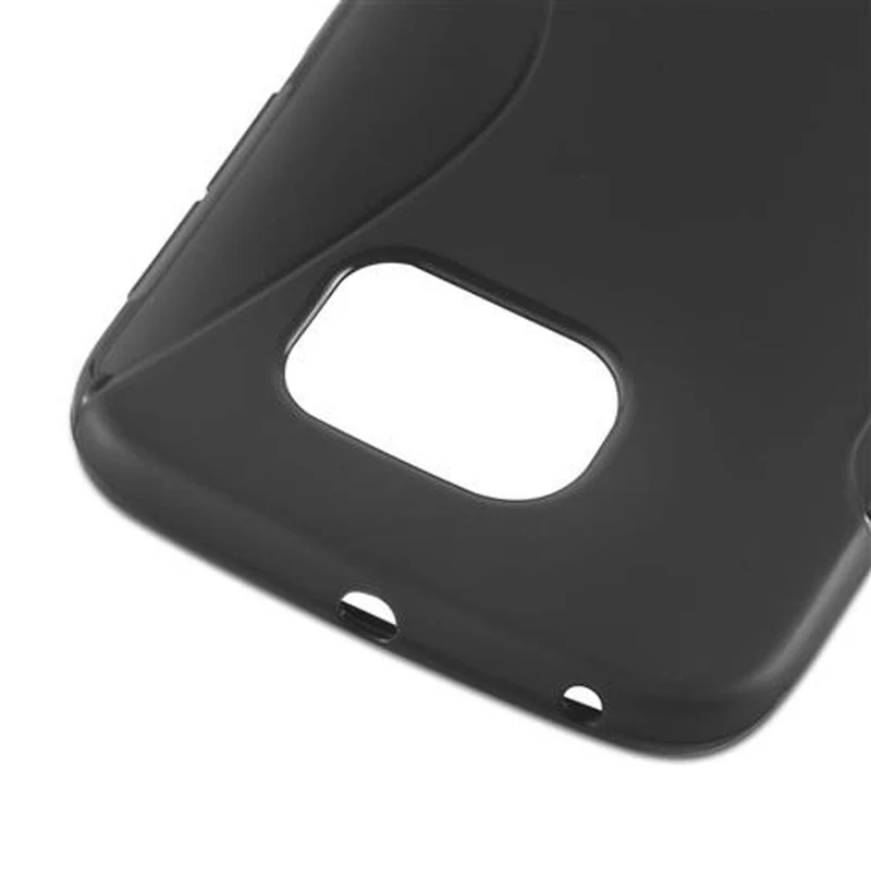 Cadorabo Hülle kompatibel mit Samsung Galaxy S6 EDGE Schutzhülle aus flexiblem TPU Silikon